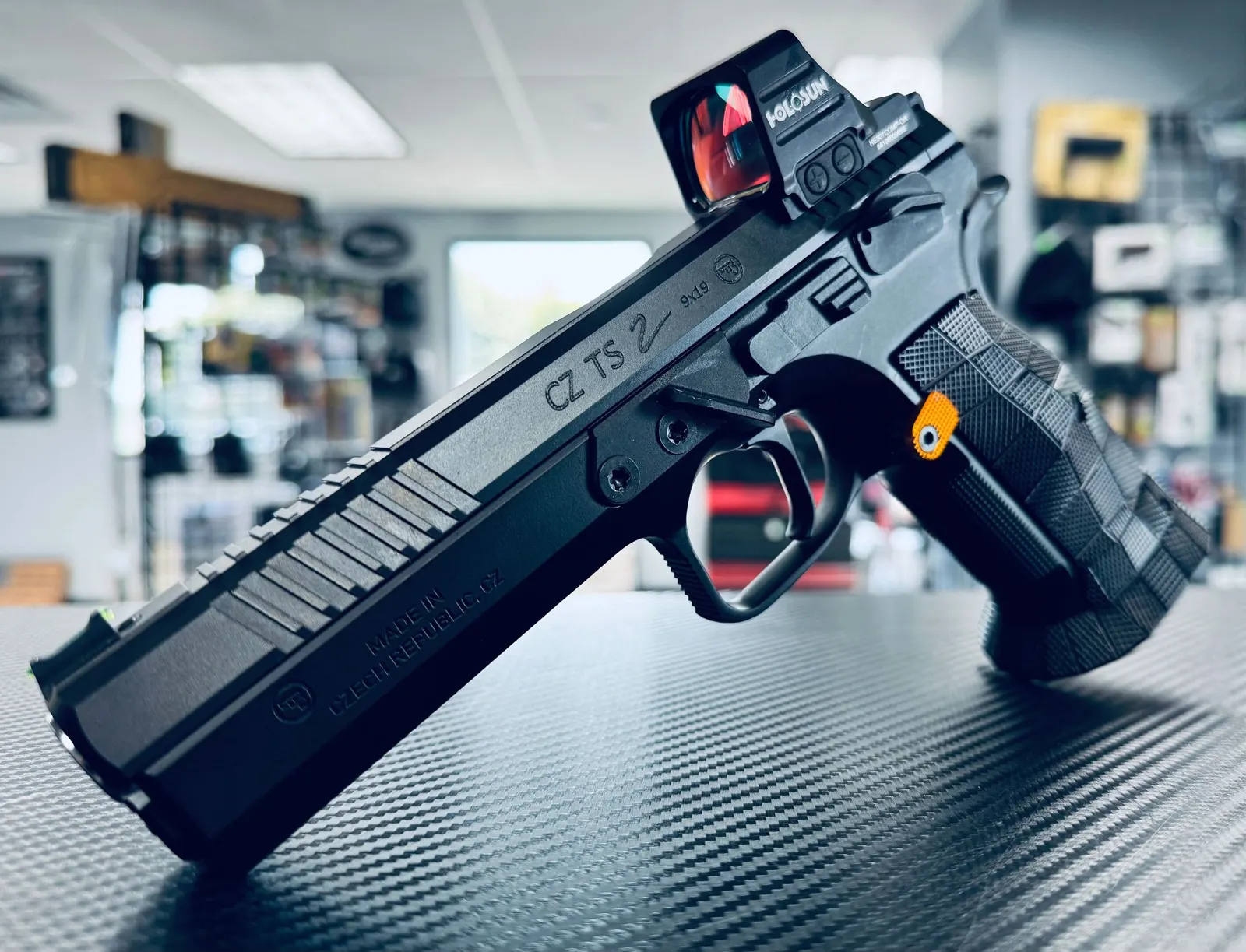 Custom On Point Shooting pistol with red dot optic